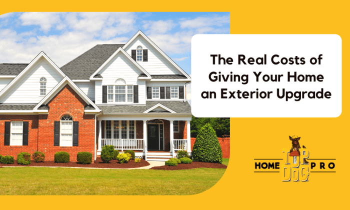 How Much Will Your Home Exterior Upgrade Cost? We Share! - Top Dog Home Pro