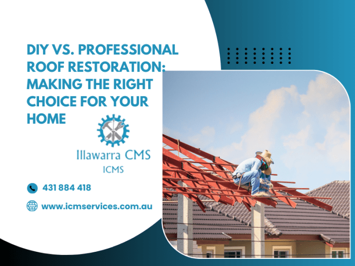 DIY vs. Professional Roof Restoration | ICM SERVICES